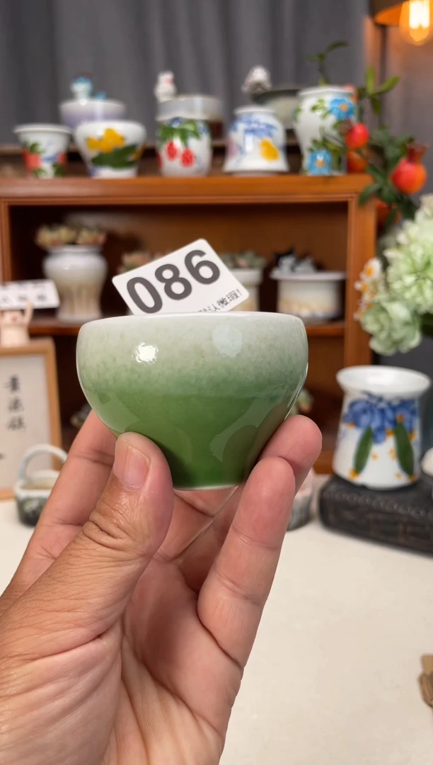瓷片086知木小芳花盆直播编号