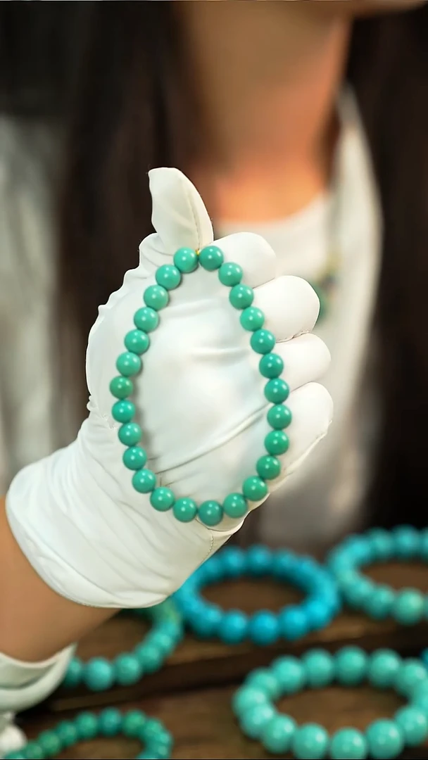 未镶嵌绿松石圆珠手串
