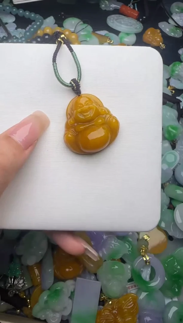 翡翠未镶嵌颈饰天然缅甸翡翠吊坠