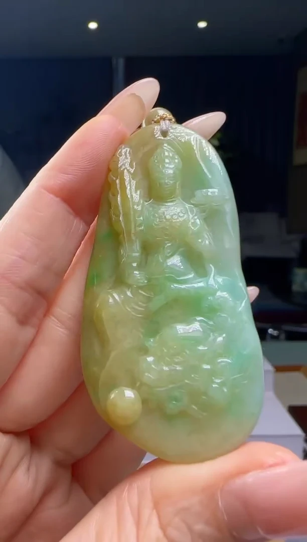 翡翠未镶嵌颈饰YJ@@