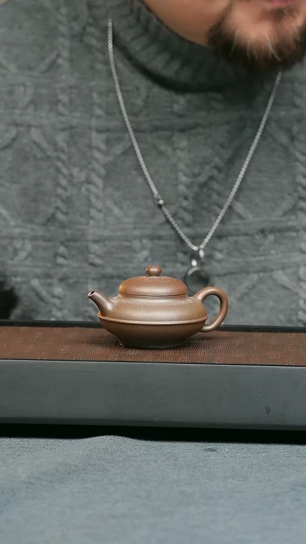 【闪购商品】紫砂茶壶五堂 线圆-陈砺成-柴烧
