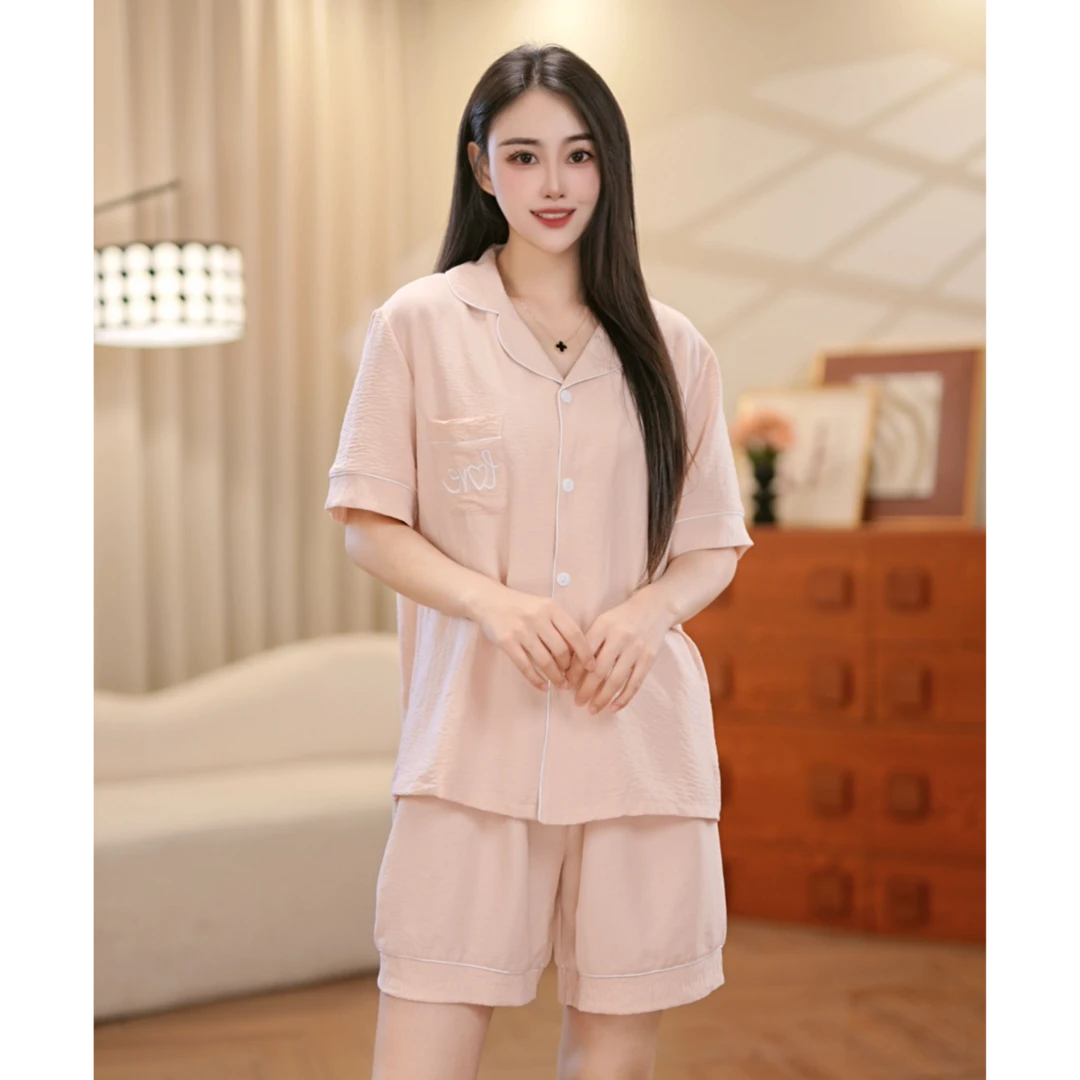【琴琴专属】双短春夏季新款睡衣家居服开衫休闲可外穿