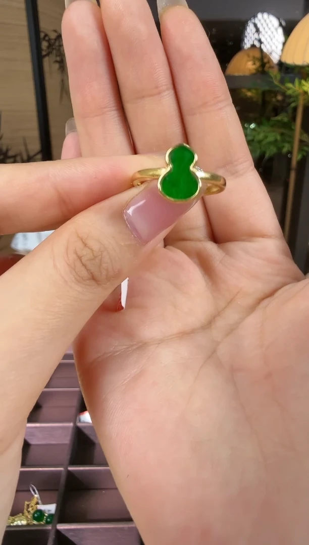 翡翠戒指银S925镶嵌