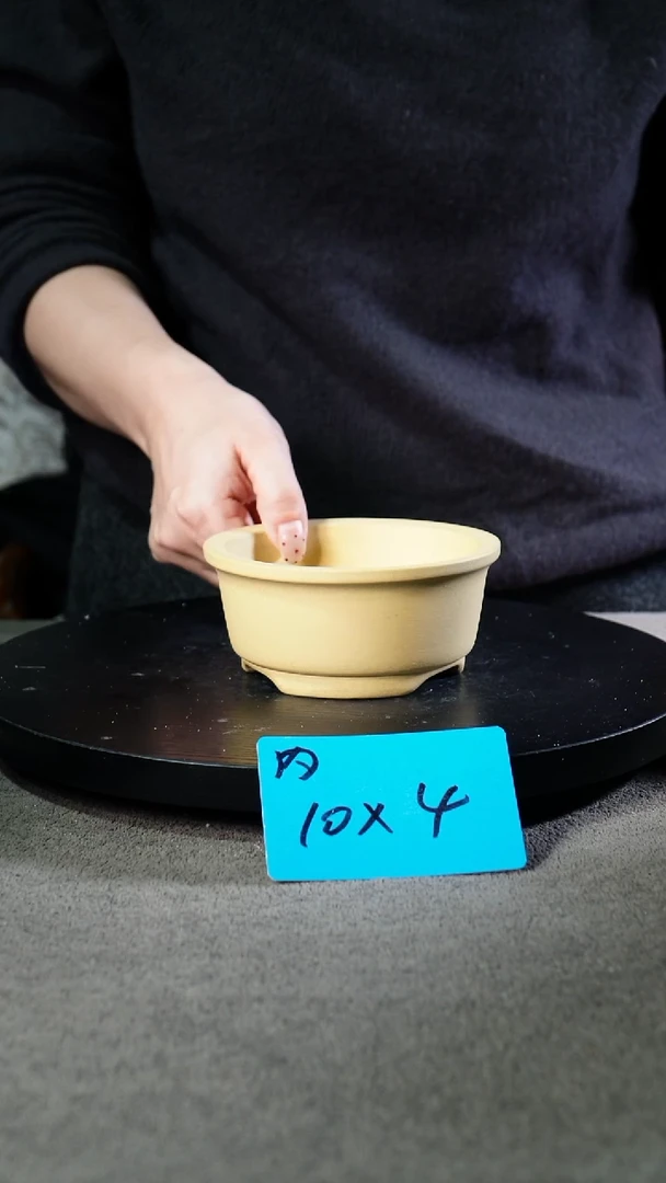 宜兴紫砂小花盆盆