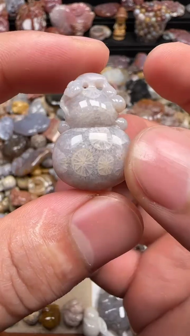 【闪购商品】硅化珊瑚（珊瑚玉）颈饰未镶嵌658