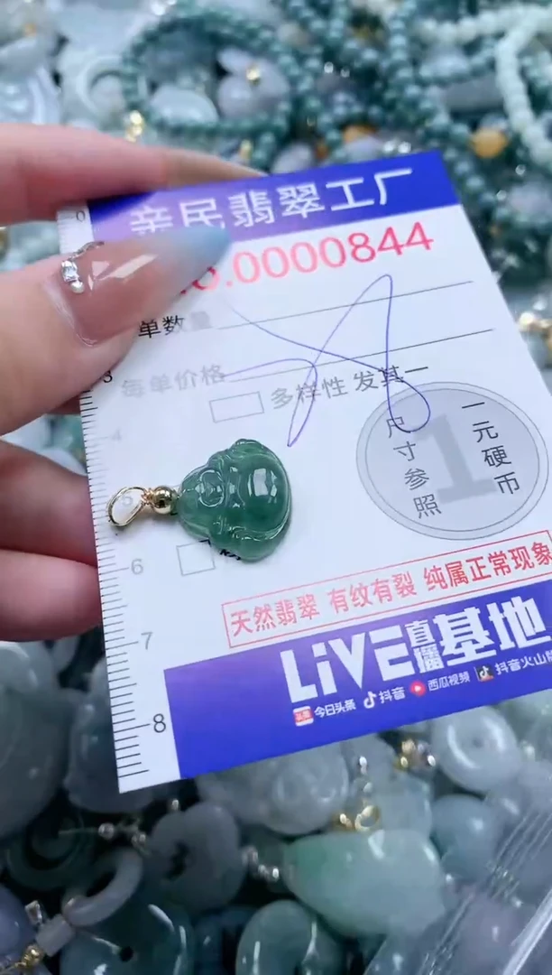 翡翠未镶嵌吊坠(不含链)844