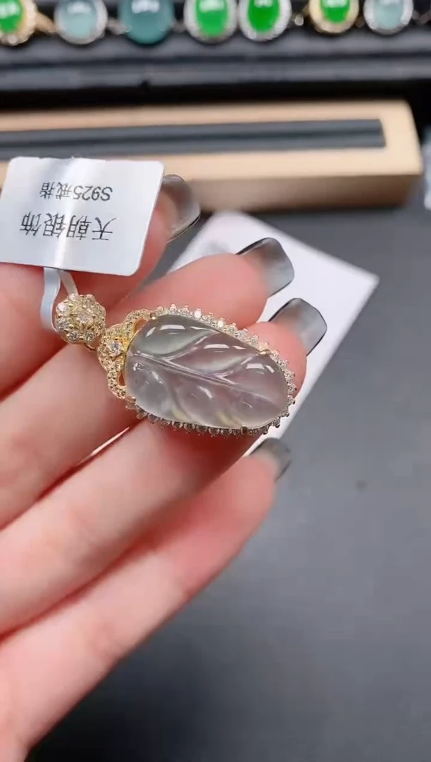 翡翠戒指银S925镶嵌111111111