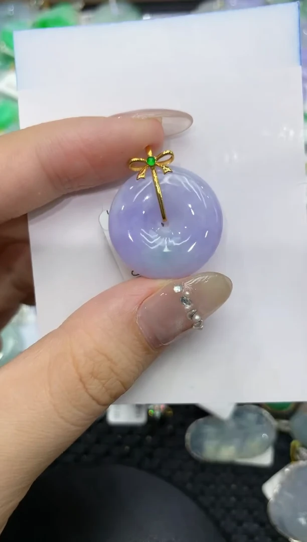 【闪购商品】翡翠颈饰18K金镶嵌222222222