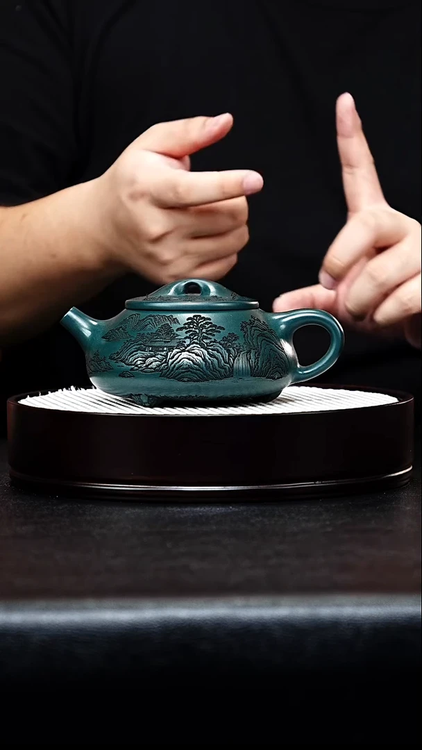 茶壶紫砂宜兴紫砂 景舟石瓢 苏门答腊青 李雨瑶 h441