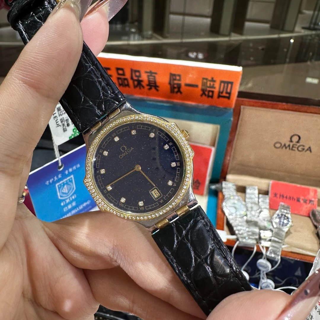 95新 Omega/欧米茄 石英后钻30mm/公价32999/jm3161