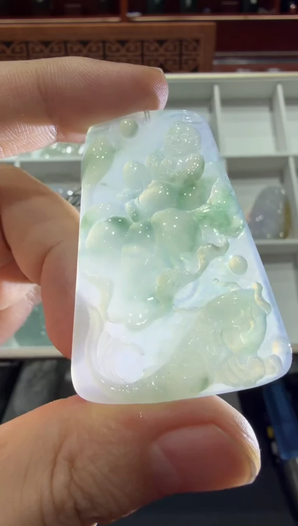 未镶嵌挂件翡翠A货翡翠多样性孤品