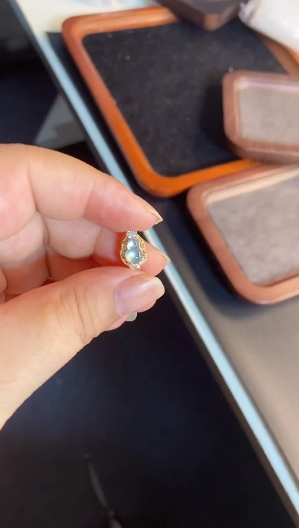 吊坠(不含链)银S925镶嵌翡翠1