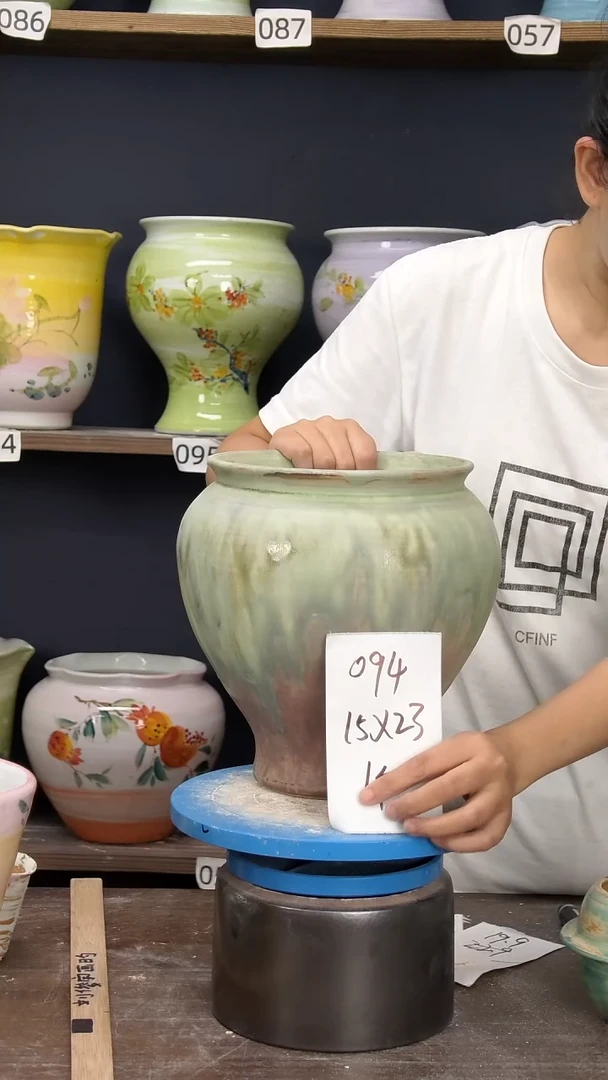 景德镇花盆默认微瑕094