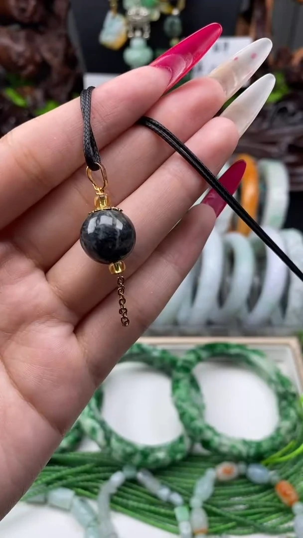 银S925镶嵌戒指翡翠1