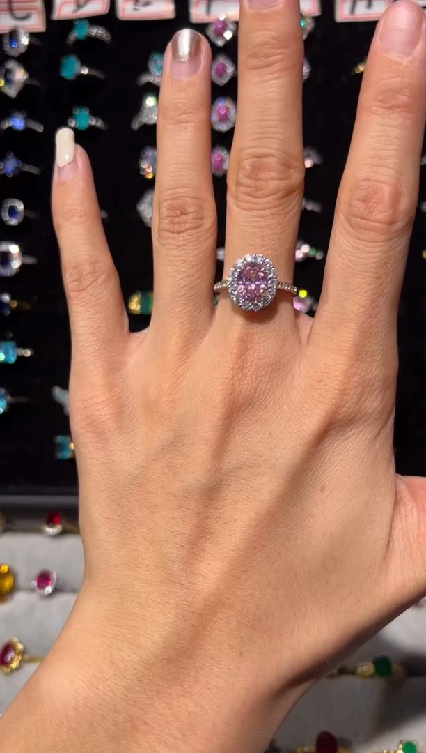 【闪购商品】长石戒指银S925镶嵌12653