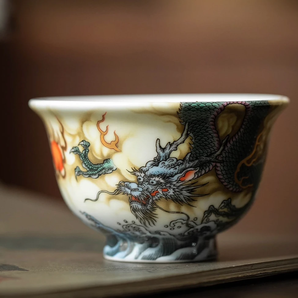 【五言六器】龙腾盛世【压手杯】礼盒装