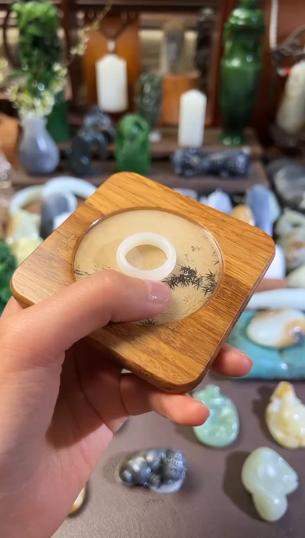 【闪购商品】和田玉戒指未镶嵌内径17.5