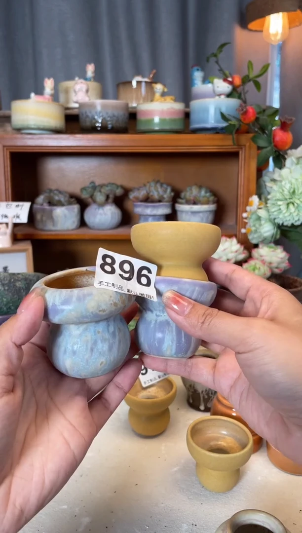 瓷片来***翅896知木小芳花盆