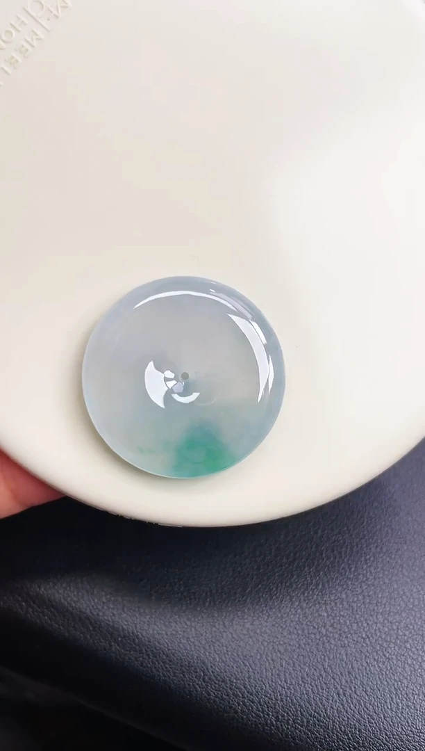 颈饰未镶嵌翡翠【63】平安扣 尺寸 33.8   6.5mm