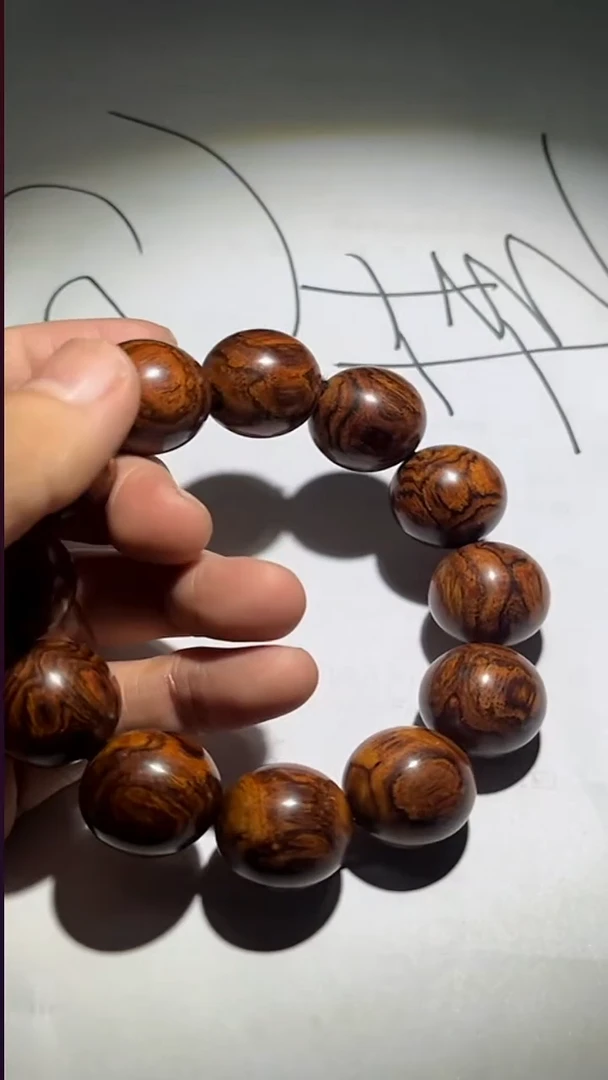 手串/手链黄花梨/降香黄檀pz1211-16紫油梨约20mm