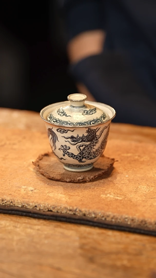 【闪购商品】CYY006大龙纹盖碗侘隐