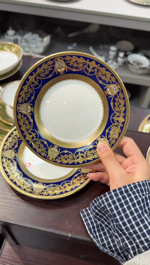 瓷片6英寸碟 瑕 2个