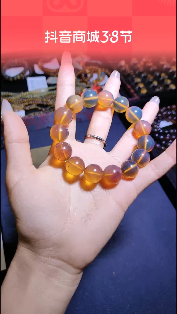 【闪购商品】琥珀手链未镶嵌#45#缅甸琥珀金珀手串