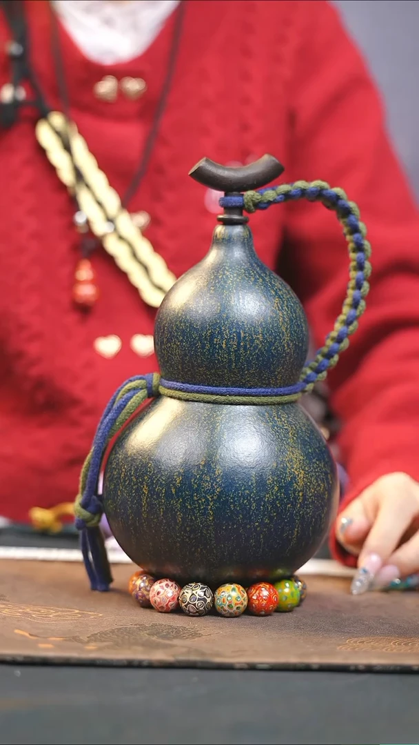 【闪购商品】WY163大漆酒葫芦不包手串及旋转底座