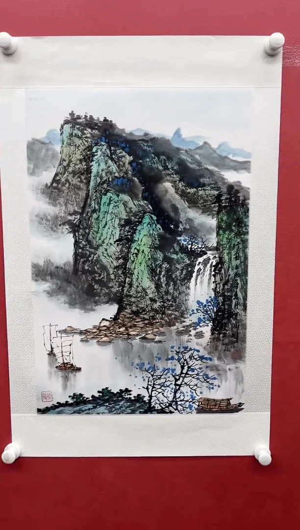 国画贺润川-2.7平尺-山水