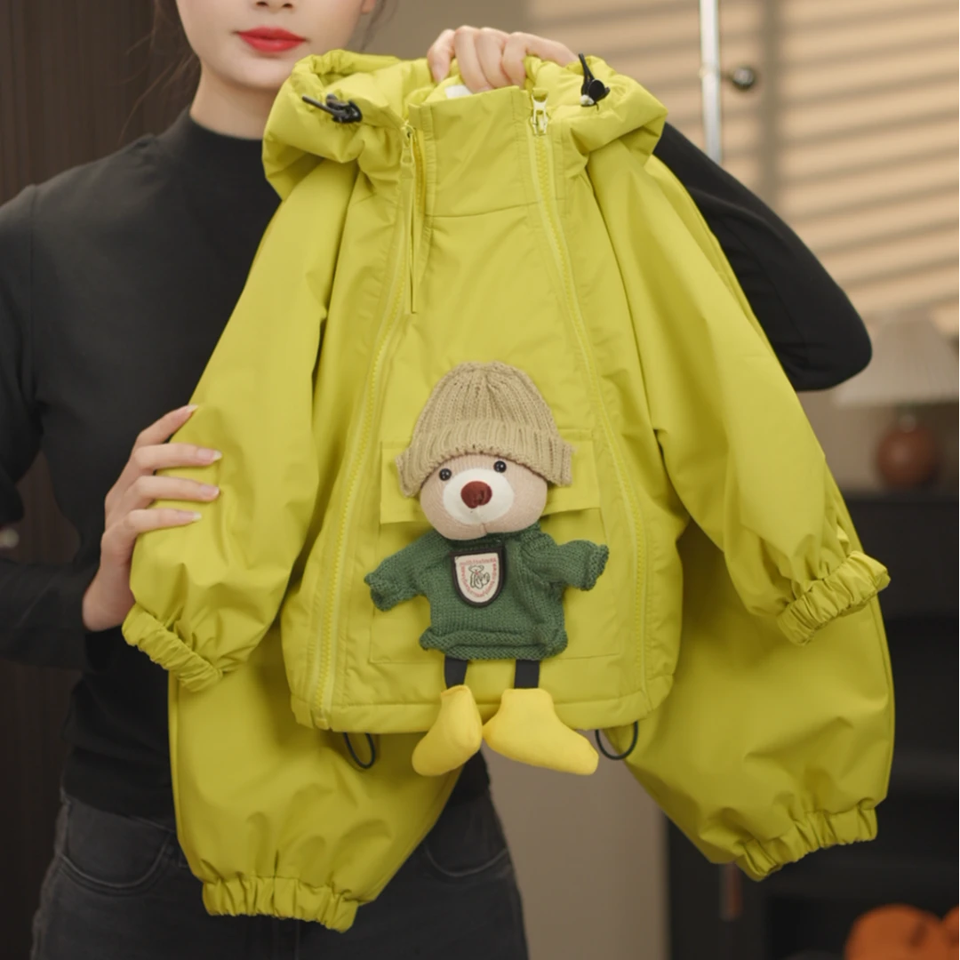 【现货棉服】2025春秋季新品萌娃穿搭潮加厚男女儿童棉服套装28966