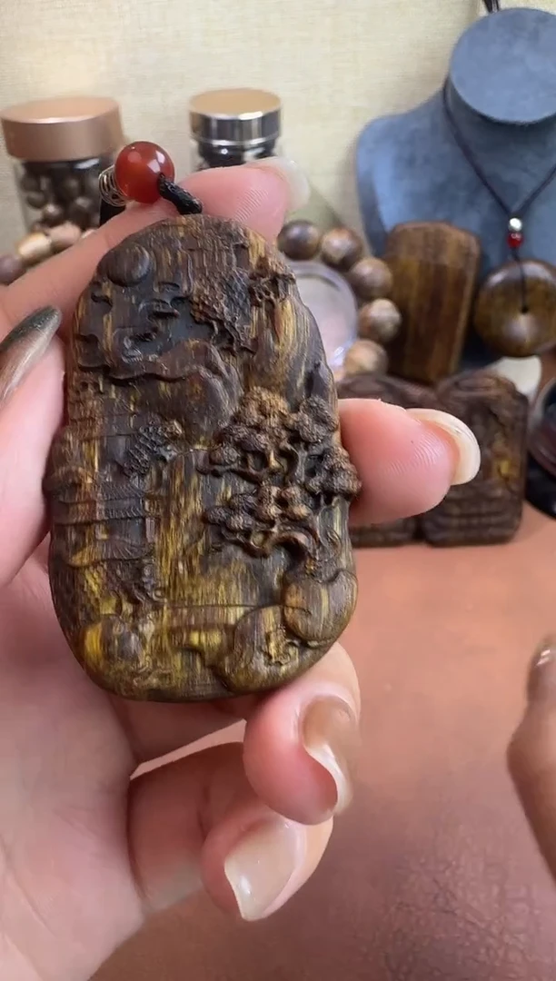 线香芽庄白棋山水沉香碎料