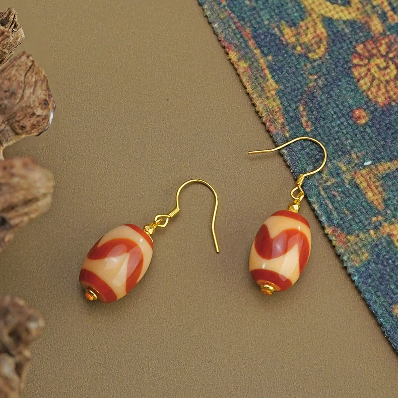 POTALA PALACE/布达拉宫玛瑙珠耳饰