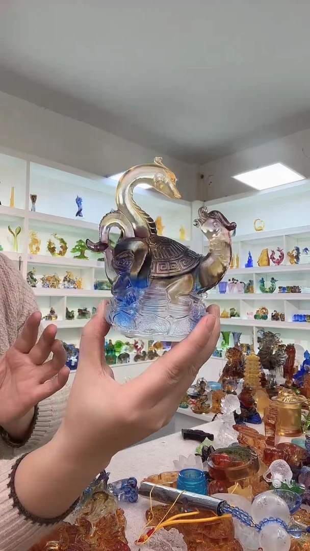 手工艺品琉璃玄武