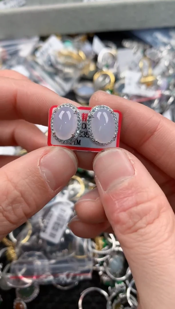 银S925镶嵌戒指翡翠222    9