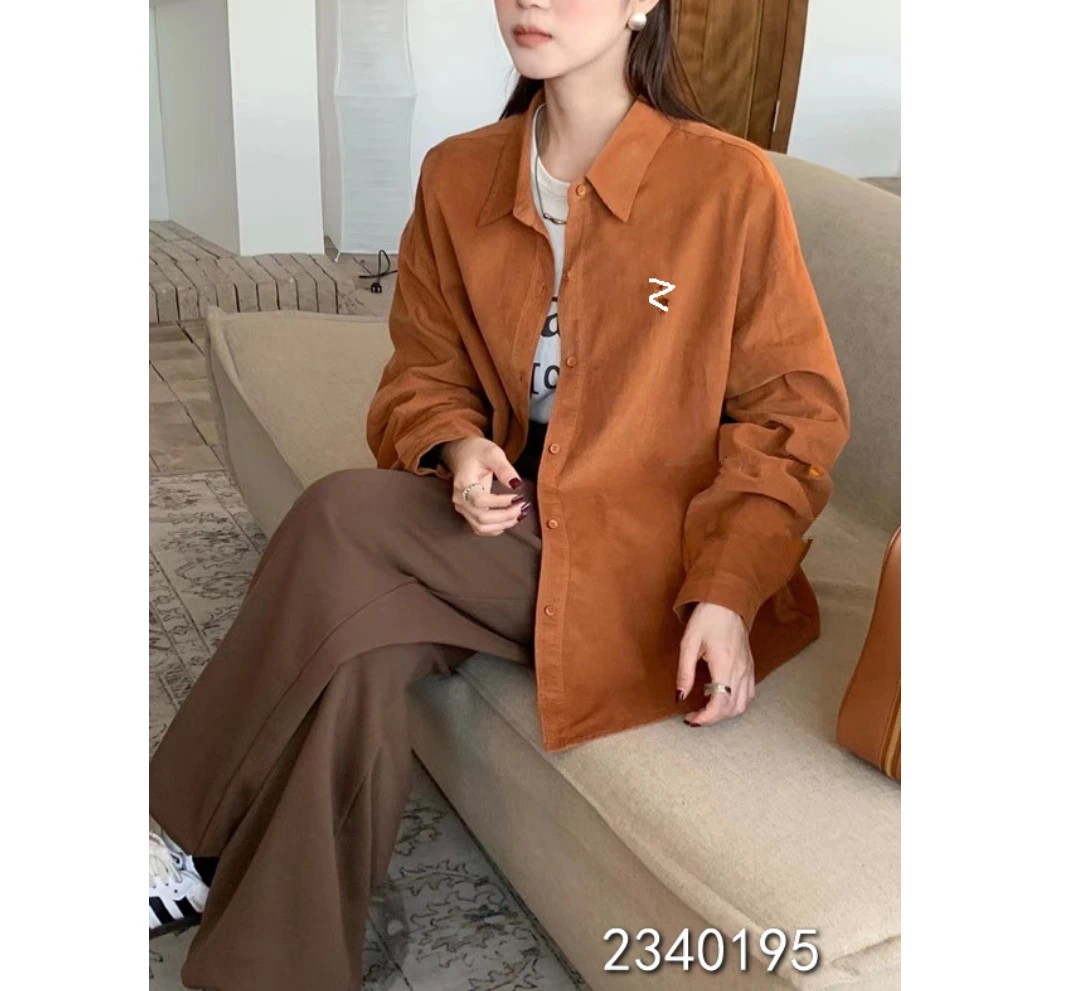 小妳XiaoNi———（春秋款灯芯绒衬衫2340195）