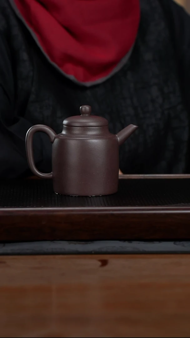 茶壶紫砂300cc黄龙山原矿紫泥老头19