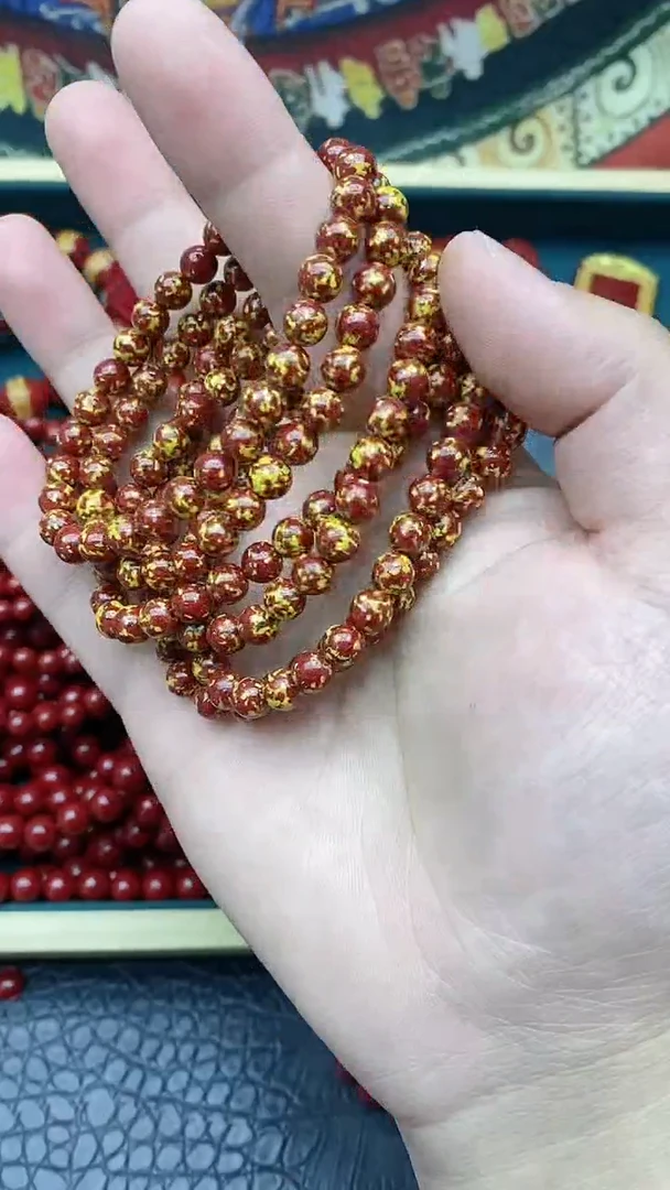 【闪购商品】玛瑙/玉髓新款合金晶体红黄手链