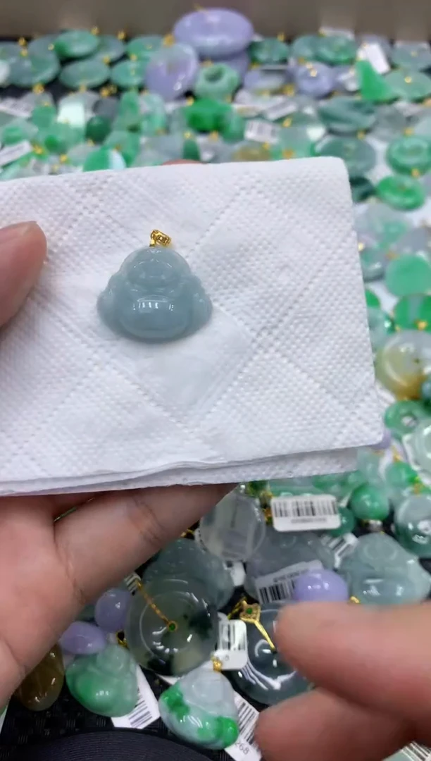 颈饰未镶嵌翡翠天然缅甸翡翠A货