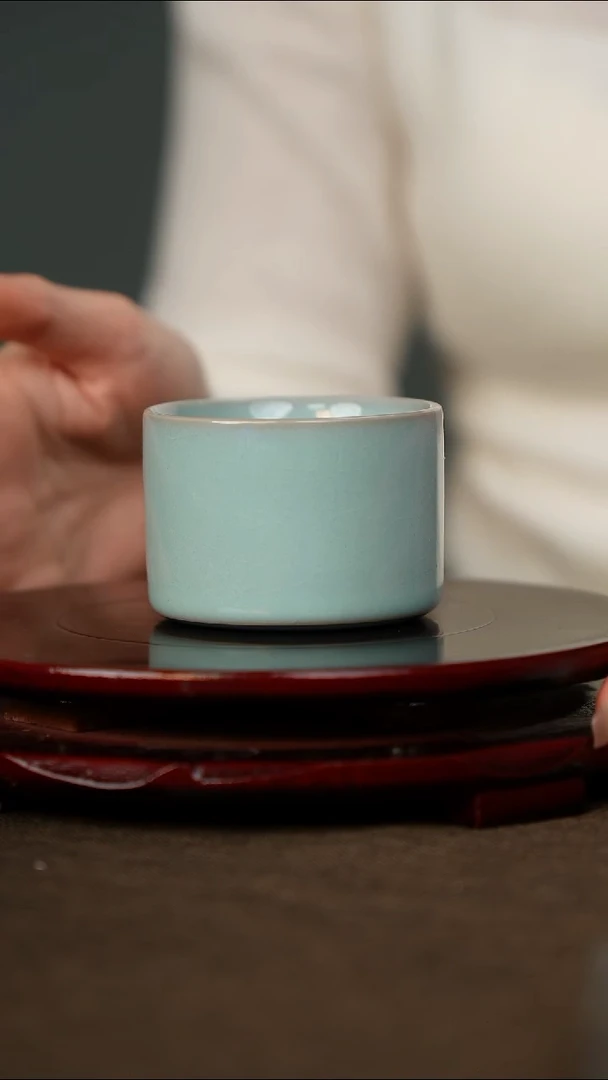 樊立 支钉烧 扳指杯 大师亲签底款