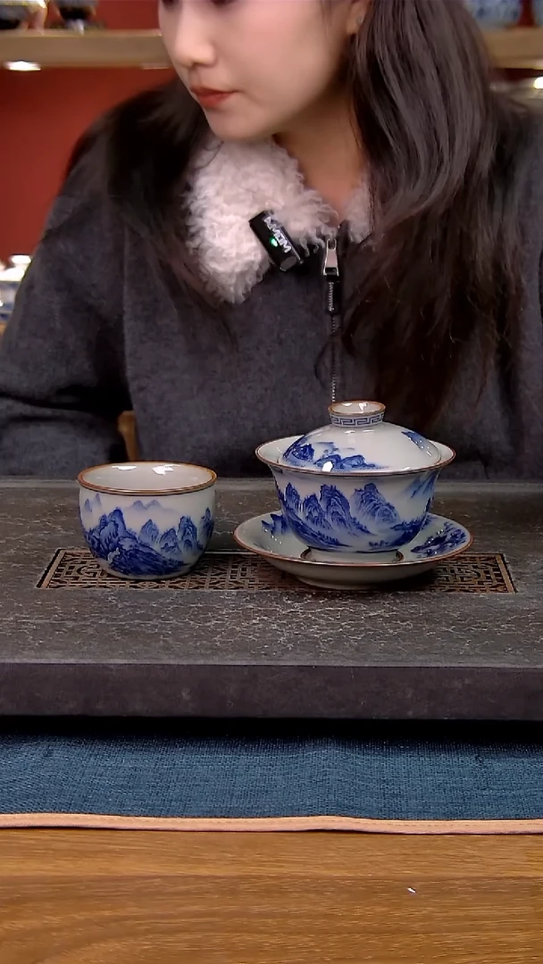 简装家用款2件套 老陶泥开片纹陶瓷茶具