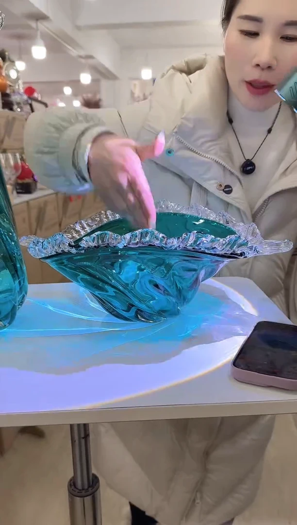 【闪购商品】无铅玻璃美全花器-g-早35