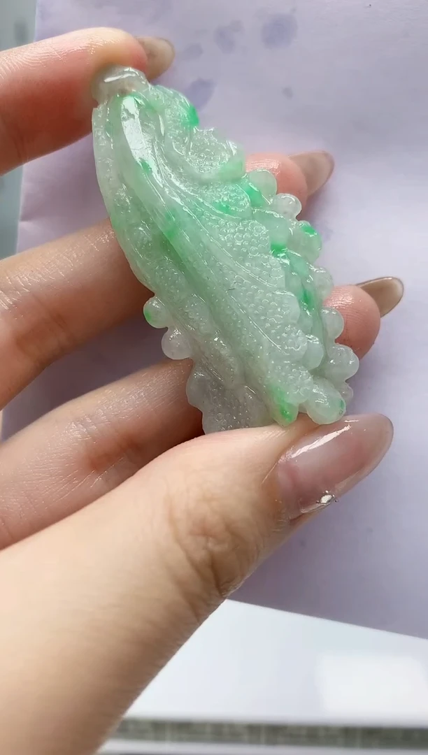 【闪购商品】定制翡翠未镶嵌4829jw-毛货挂件33