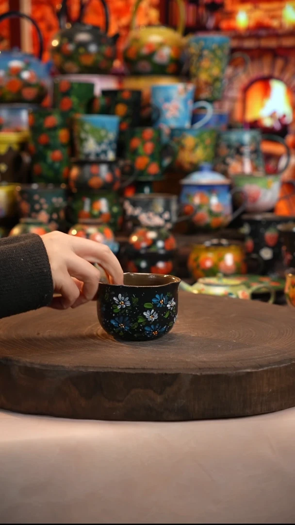 油画   釉下彩   杯子