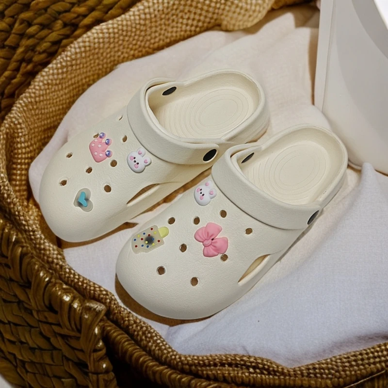 新款洞洞鞋女包头拖鞋防滑防臭夏季拖鞋软底轻便可外穿拖上班族