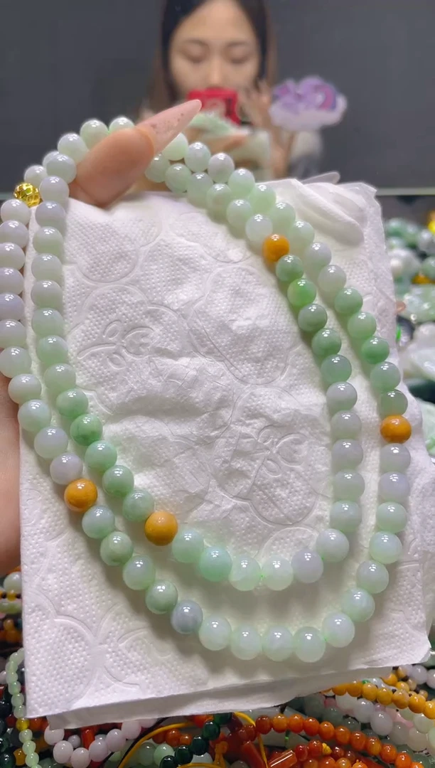 颈饰未镶嵌翡翠7MM