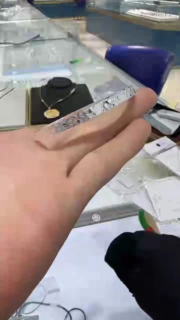 珐琅足银60圈手镯