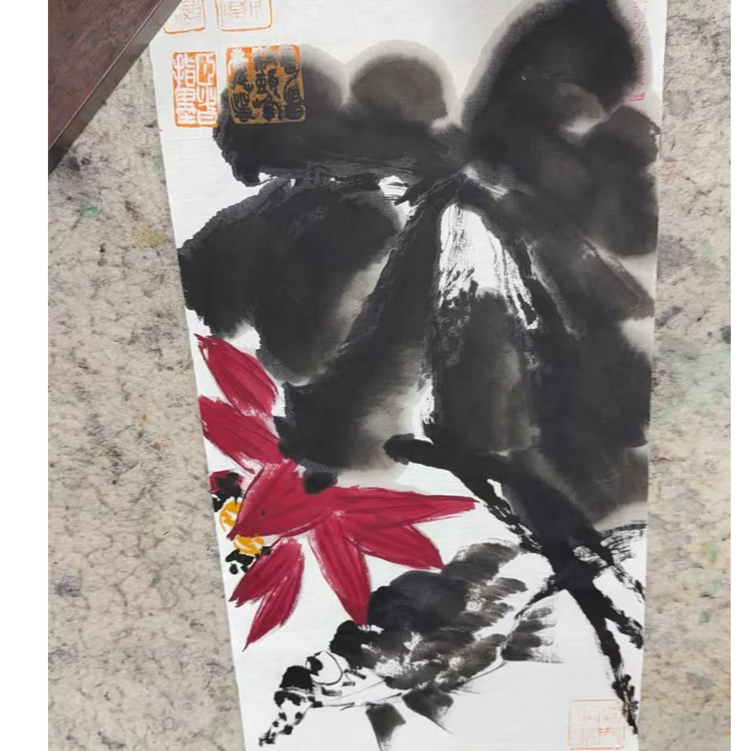 李副主-进潮一笔鱼现场绘画（预售链接）