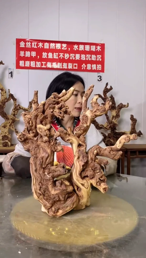 【闪购商品】香榧木金丝红木 羊蹄甲