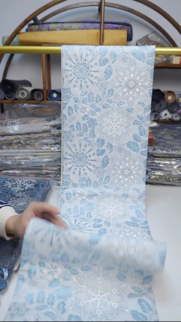 织绣44宝石箔雪花雪花