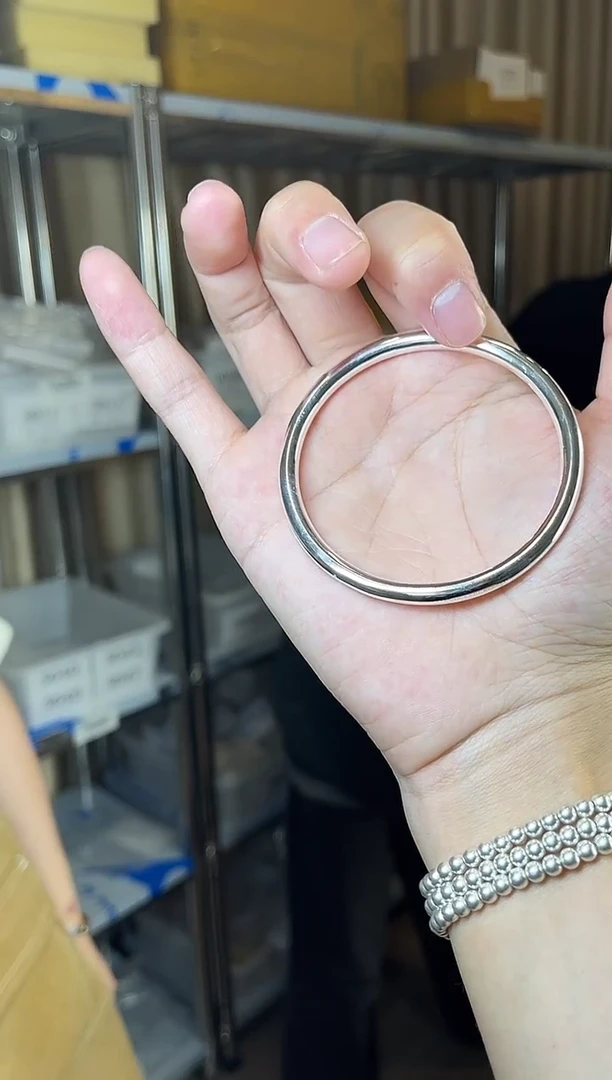 无足银3154szQ62重44克 足银手镯